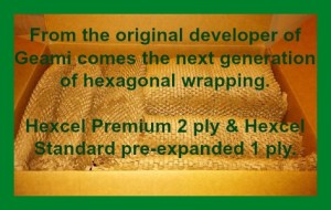 Geami Wrap equivalent green protective packaging HexCel